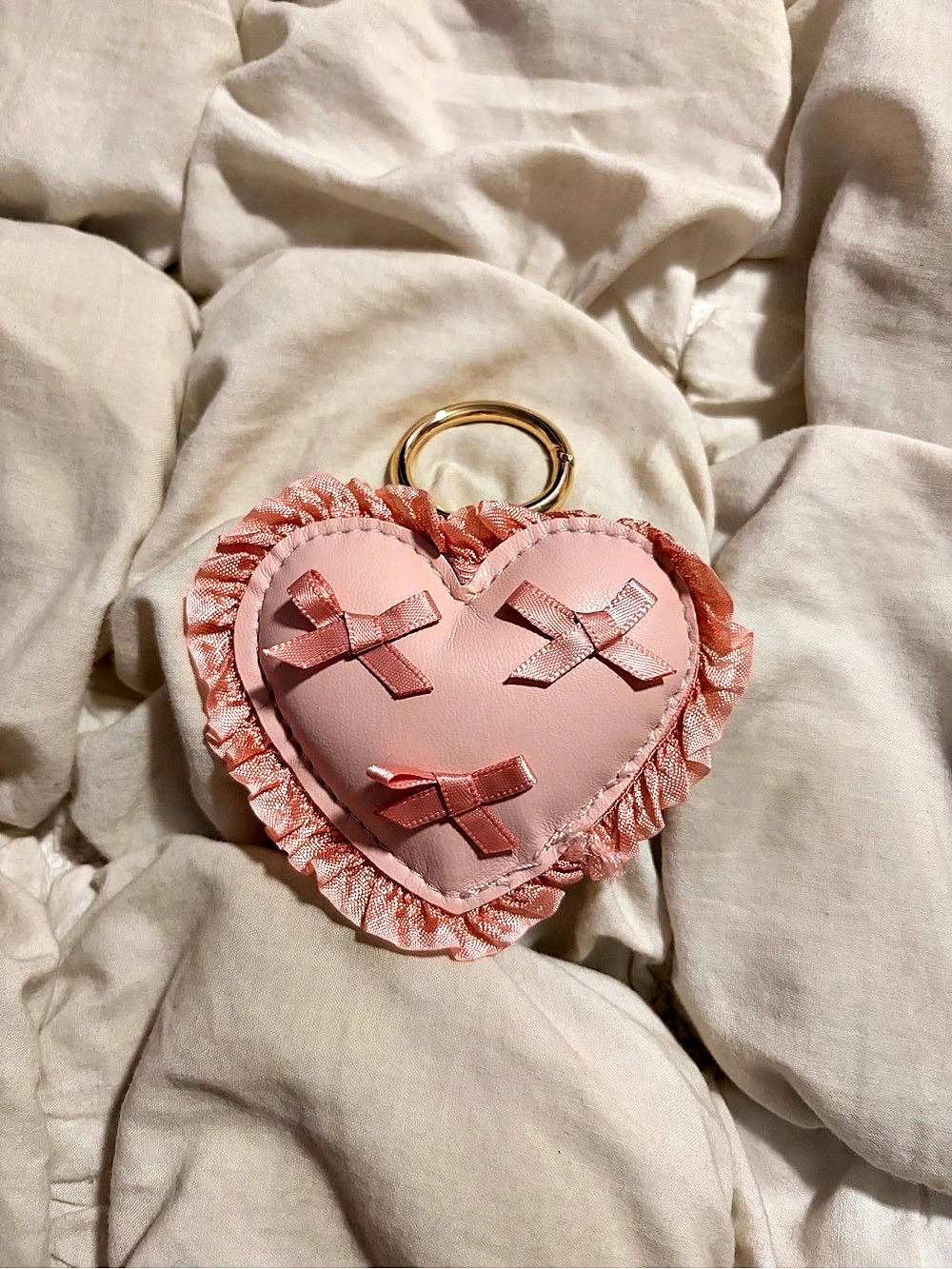 Heart Mini Bag in Pink Like New